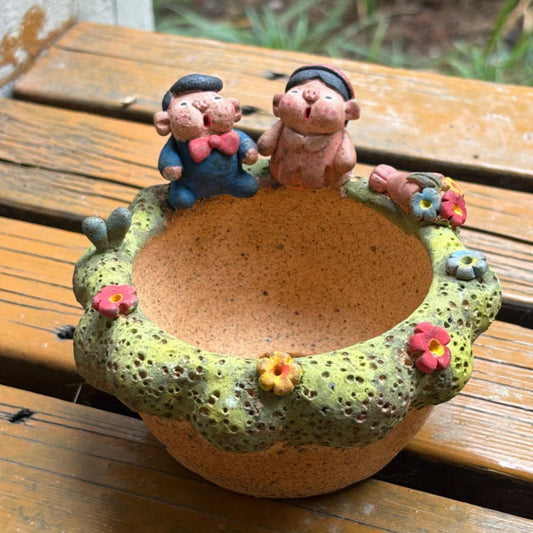 Couples - Handmade Succulent Pot/Medium