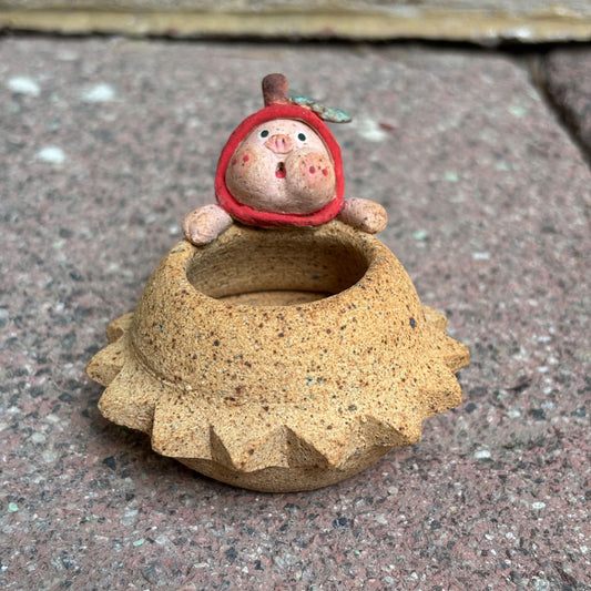 Dinosaur Piggy - Handmade Succulent Pot/Small